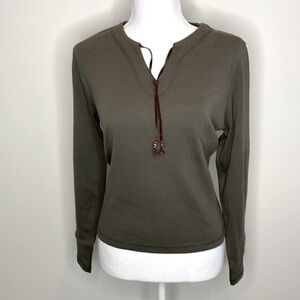 Fiorlini Dark Green L/S Top. Large